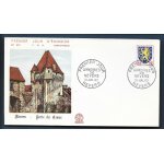 France enveloppe fdc premier jour timbre n 1354 nevers porte du croux armoiries de nevers 21 juillet ...