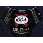 France etiquette bire beer label bire de dgustation 1664 millsime brassin de l'anne