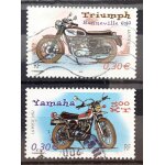 France - motos - cylindr�es et car�nages - triumph bonneville 650 0, 30� (n 3515) + yamaha 500xt 0, 30� ...