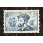 France n 297 neuf sans charni�re de 1934 - 1f50 bleu � 4e centenaire de la mort de jacques cartier au ...