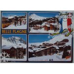 France. . la plagne - belle plagne - savoie . au verso timbre  jumelle en vue