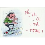 Gaston lagaffe  felicitations  cp dalix : serie gcs n 4731