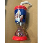 Gobelet a paille et boule a neige disneyland paris mickey