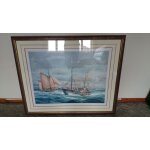 Grande reproduction  marine  encadrement pro sous verre