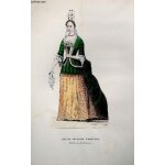 Gravure 19eme couleurs - louise - adelaide d'orleans