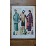 Gravure de mode 1920  la femme chic , tailleurs confortables.