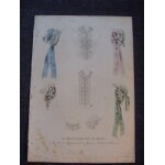 Gravure de mode octobre 1852  moniteur de la mode   lingerie colas