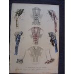 Gravure de mode vers 1860   le moniteur de la mode  lingerie mme guillaume