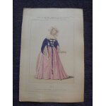 Gravure vers 1835 costume th��tre mme anna thillon r�le de d' argentine dans l eau merveilleuse(op�ra ...