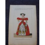 Gravure vers 1835 costume th��tre porte st martin melle georges(hautecoeur martinet n 806