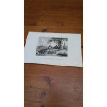 Gravure xixe. gravure sur acier  ; bonaparte partageant la ration d'un soldat. grav�e par villerey d'apr�s ...