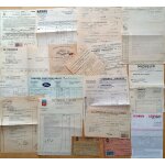Gros lot 20 vieilles factures anciennes vieux papiers : michelin simca ford automobile - club manufrance ...