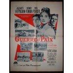 Guerre et paix - war and peace * film king vidor - affiche de cin�ma originale fran�aise de 1956 - 80x60 ...