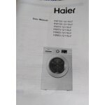 Guide mode d'emploi notice pour machine a laver frontale hublot washing machine haier hw100 - 1411n - ...