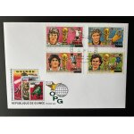 Guinee guinea 2009 fdc mi. 6729 - 6732 surcharge overprint football fu�ball soccer diego maradona michel ...