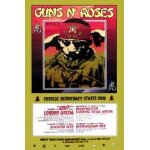 Guns n' roses - uk tour 2001 - original promo poster - affiche / poster envoi en tube