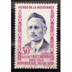 H�ros de la r�sistance 1959 - gaston moutardier 30f (superbe n 1202) obl - france ann�e 1959 - n27014 ...