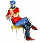 L homme aux chaussures rouges