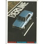 Honda accord berline depliant 1979