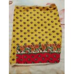 Housse de cahier en tissu provenal color vintage annes 80.