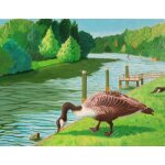 Huile sur toile de 30 x 24cm ex�cut�e lors d'un apr�s midi a la frette sur seine (95).