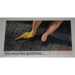 Humour heureux les godiches femme cornet de glace peut servir pour les voeux