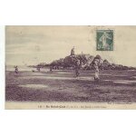 Ile saint cast - bec rond a maree basse - editions j. passemard - obliteree 1911 - ref 001 978