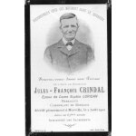 Image pieuse - faire part de deces - annee 1902 - merville - 59 - nord - jules - francois crindal - herbageur ... Image pieuse - faire part de deces - annee 1902 - merville - 59 - nord - jules - francois crindal - herbageur ...