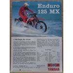 Imprim� publicitaire de concession: yamaha - l' enduro 125 m x - 1980 / 81