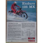 Imprim� publicitaire de concession: yamaha - l' enduro 125 m x - 1980 / 81