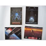 Independence day de roland emmerich - lot de 4 cartes postales couleur