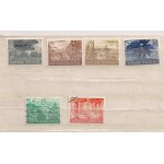 Indon�sie - lot de 4 timbres neufs tbe(dont 3 avec surcharge) et 2 timbres oblit�r�s avec trace de charni�re ...