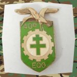 Insigne militaire - pucelle 40eme escadron de quartier g�n�ral (40 e. q. g. ) -
