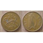 Irlande 2 pence 1975 eire piece harpe instrument musique oiseau pences Irlande 2 pence 1975 eire piece harpe instrument musique oiseau pences