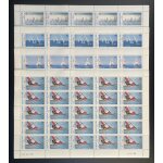Cote d'ivoire 1987 yt pa 113 - 116 planche sheet voile sailing segeln jeux olympiques seoul preolympique ...
