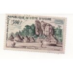 Cote ivoire, poste a�rienne n14.