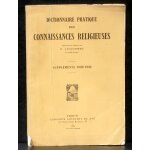 J. bricout dictionnaire pratique des connaissances religieuses - tome supplments 1929 - 1933 - 1936