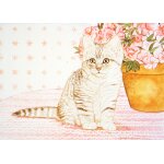 J. marie vaux, chat avec pot de fleur