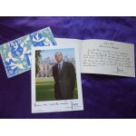 Jacques chirac carte de voeux venant de l'elysee anne 2000 + photo 18 x 24 cm