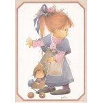 Jaklien : petite fille et sa poussette