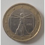 Je vend la pi�ce de 1 euro, 2002, portant l'homme vitruve.