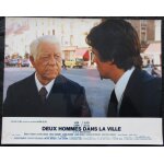 Jean gabin * alain delon * deux hommes dans la ville * jose giovanni - film 1973 - 1 photo originale ...