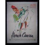 Jean gabin * french cancan * affiche originale de cinema en tres bon etat entoilee * only the french ...