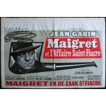Jean gabin * maigret et l'affaire saint - fiacre * jean delannoy - film 1959 - affiche de cin�ma originale ...