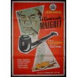 Jean gabin * maigret tend un piege * jean delannoy - 1957 - affiche de cinema originale espagnole - 100 ...