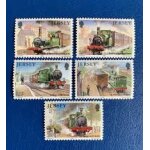 Jersey 1985 yvert et tellier n 349 / 53 trains railways locomotives