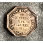 Jeton en argent notaires du xixe siècle Jeton en argent notaires du xixe siècle