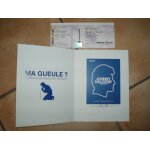 Johnny hallyday . livret + billet + carte postale de l'exposition de johnny a la porte de versailles ...