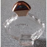 Joli mini flacon de verre olympa de paco rabanne - forme galbe ceinte de feuilles de laurier - contenance ...