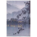 Kawase hasui #74: la station thermale de yumoto, nikko, 1937 - carte postale (ukiyo - e, japon, peinture, ...